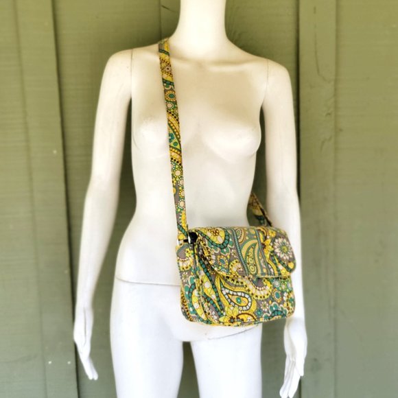 VERA BRADLEY Rachel Crossbody Shoulder Bag in Lemon Parfait - Picture 3 of 6